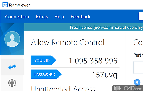 Simple, fast and secure desktop sharing - Screenshot of TeamViewer Portable