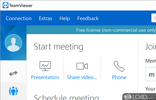 Share their desktop access - Screenshot of TeamViewer Portable