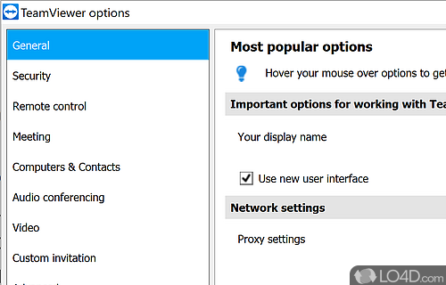 Solve issues from a distance - Screenshot of TeamViewer Portable