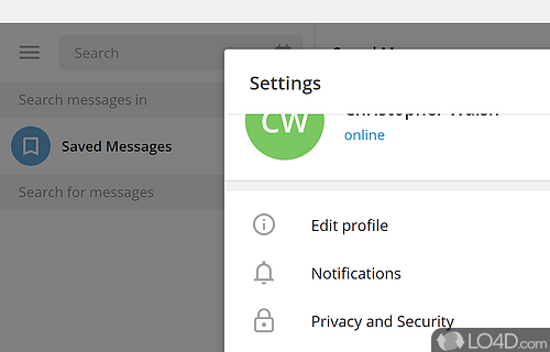 Secure messenger - Screenshot of Telegram Desktop