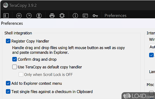 Advanced file copier with error handling - Screenshot of TeraCopy