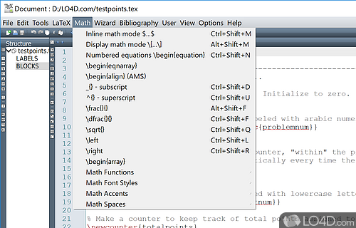 A free, modern and cross-platform LaTeX editor for Windows - Screenshot of Texmaker