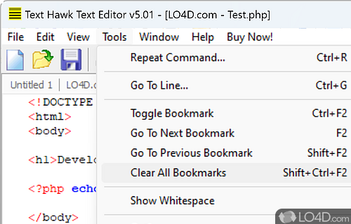 Text Hawk Text Editor screenshot