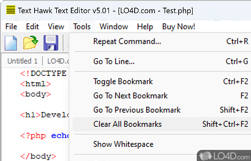 Text Hawk Text Editor Screenshot