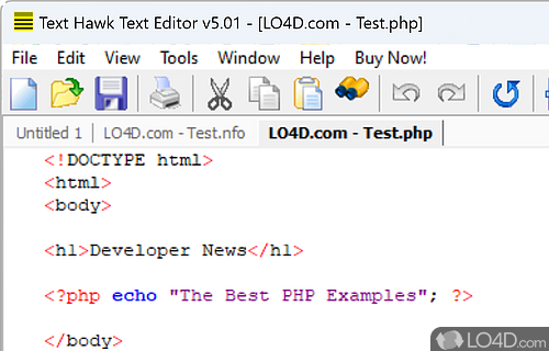 Text Hawk Text Editor Screenshot