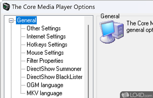 User interface - Screenshot of The Core Media Player