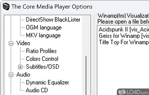 The Core Media Player screenshot