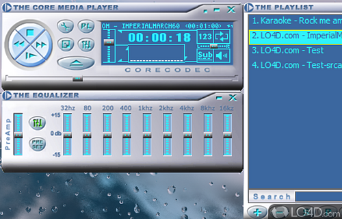 Powerful media player with a lot of features - Screenshot of The Core Media Player