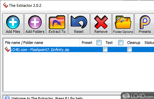 Using this app easily extract files from various archive types - Screenshot of The Extractor