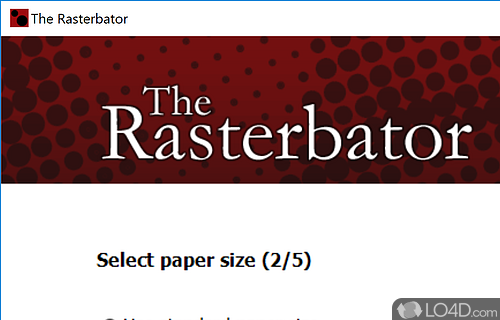 Free Imaging Tool for Designers - Screenshot of The Rasterbator