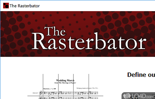 Create Impressive Designs Easily - Screenshot of The Rasterbator