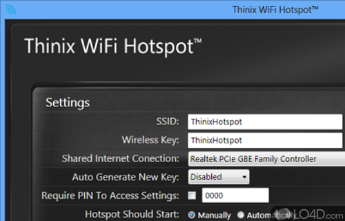 Thinix WiFi Hotspot Screenshot