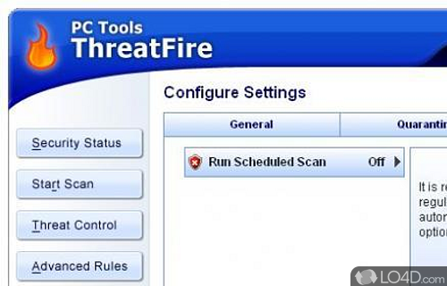 Screenshot of Threatfire Free - Monitor your PC for suspicious activity