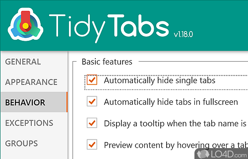 TidyTabs Screenshot