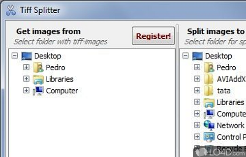 Screenshot of TiffSplitter - Split your TIFF files easily