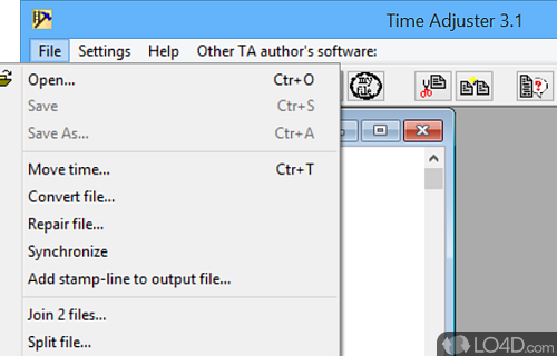 Simple operations - Screenshot of Time Adjuster
