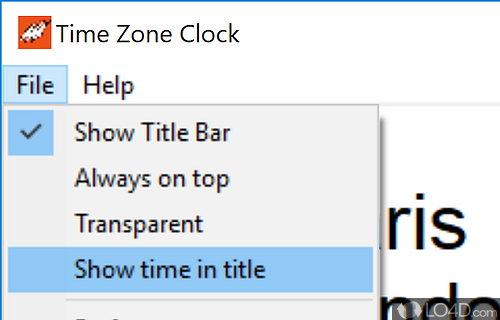 Time Zones Clock screenshot