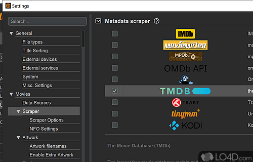Media management tool - Screenshot of tinyMediaManager