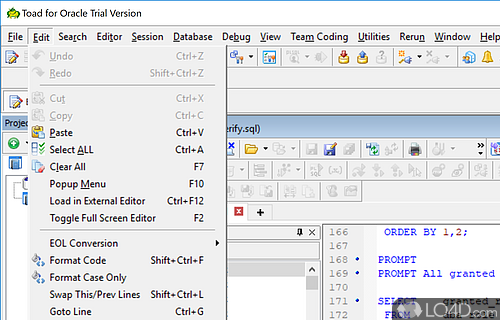 TOAD for Oracle Freeware Screenshot