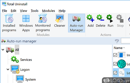 Monitoring new apps installed on the system and cleaning junk files - Screenshot of Total Uninstall