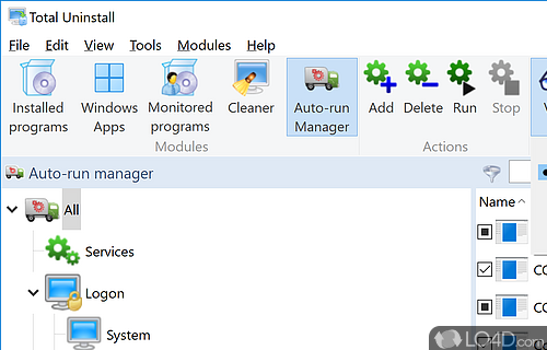 Configuration settings - Screenshot of Total Uninstall