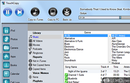 TouchCopy Screenshot