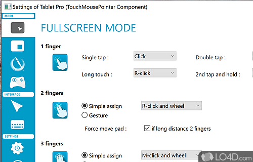 Integrates seamlessly into the Windows' toolbar - Screenshot of TouchMousePointer