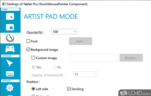 A tool that can improve overall usage for Windows devices with touch screens - Screenshot of TouchMousePointer