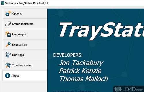 TrayStatus screenshot