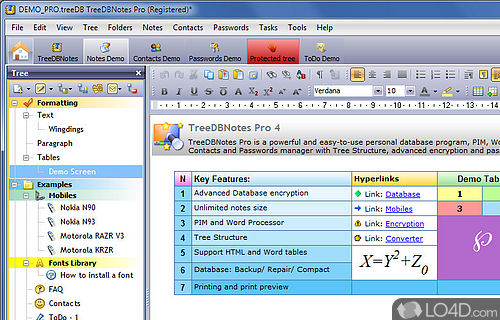 TreeDBNotes Pro Screenshot