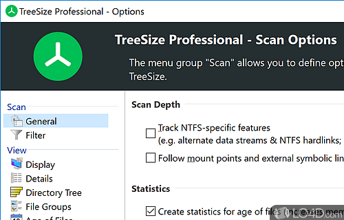 A powerful and comprehensive hard disk space manager - Screenshot of TreeSize Professional