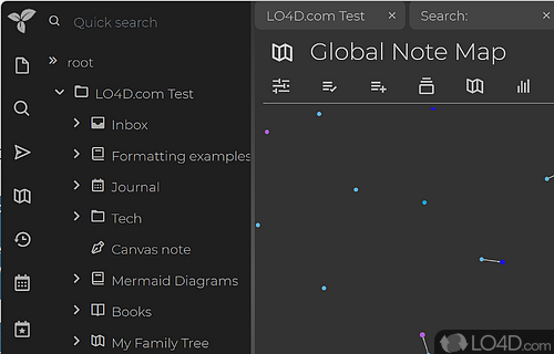 Extensive hotkey support - Screenshot of Trilium Notes