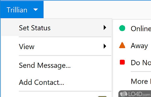 Manage and use different messengers from one interface - Screenshot of Trillian