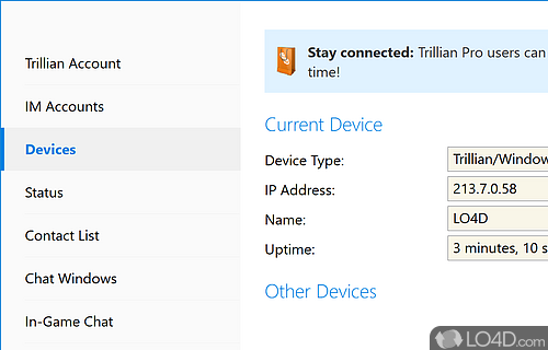 Multi-platform IM client - Screenshot of Trillian