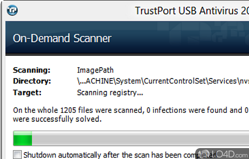 TrustPort Antivirus USB Portable Screenshot