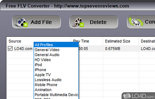 Free FLV Converter screenshot