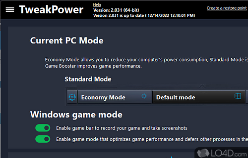 TweakPower 2.041 download the last version for windows