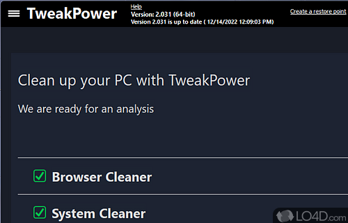 download the new TweakPower 2.041