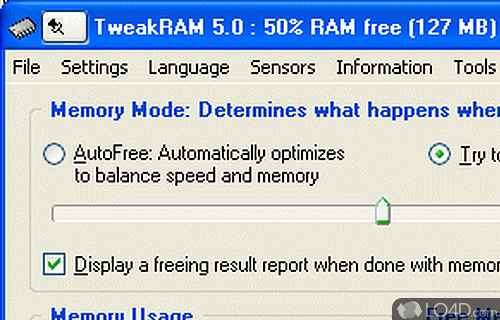 TweakRAM Screenshot