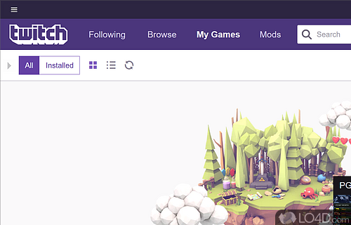 O aplicativo tão esperado está finalmente aqui - Captura de tela do aplicativo Twitch Desktop