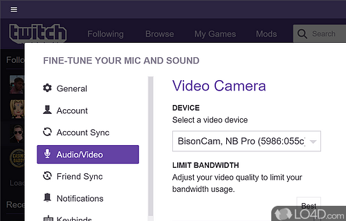 Offers content creators a platform to earn money - Screenshot of Twitch Desktop App