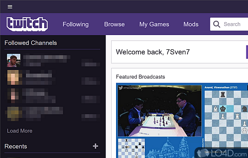 Doğrudan bilgisayardan sosyal video oyunları için en popüler platform olan Access Twitch