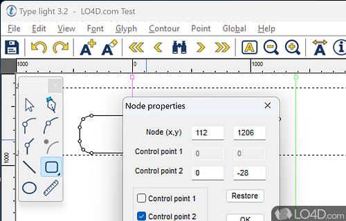 User interface - Screenshot of Type light