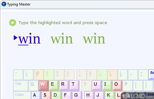 Improve your typing skills for free - Screenshot of Typing Master