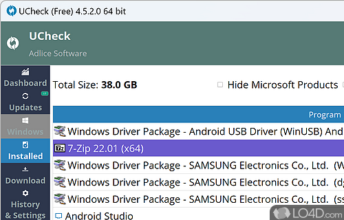 Software updater, uninstaller, and program deployment in one tool - Screenshot of UCheck