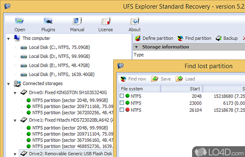 UFS Explorer Standard Access Screenshot