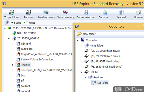 UFS Explorer Standard Access Screenshot