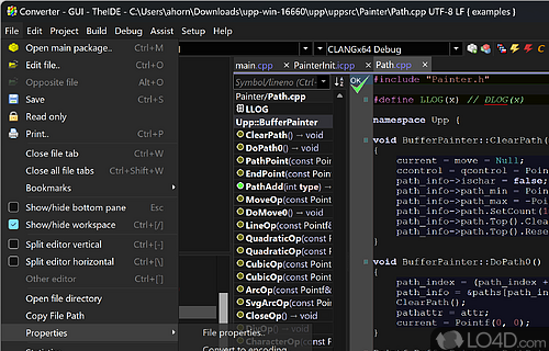 C++ framework to optimize the code - Screenshot of Ultimate++