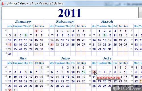 Ultimate Calendar Screenshot