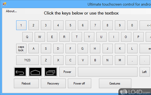 User interface - Screenshot of Ultimate Touchscreen Control For Android